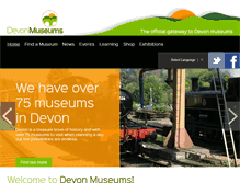 Tablet Screenshot of devonmuseums.net